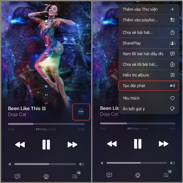 Tạo đài phát thanh cá nhân dựa trên bài hát yêu thích