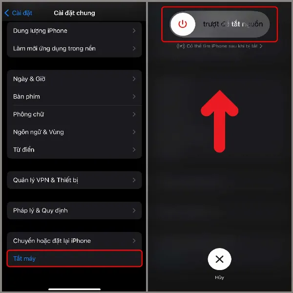 Tắt nguồn iPhone
