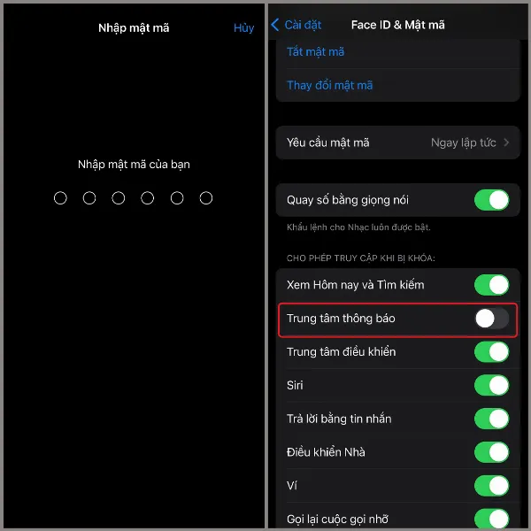tat trung tam thong bao tren iphone1