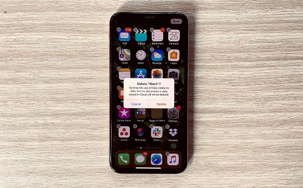 Thao tác xóa ứng dụng trên iPhone