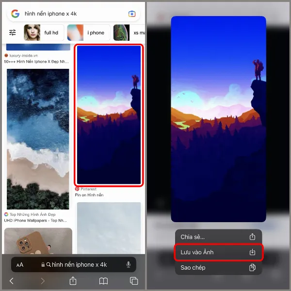 Hình nền iPhone X, iPhone XR, iPhone XS, iPhone XS Max chất lượng 4K đẹp và độc lạ! Xem ngay cách tải nhé 1 Thêm hình ảnh vào thư viện Ảnh trên iPhone