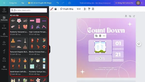 Template Instagram là gì? Cách tạo template trên Instagram cực đẹp, mang phong cách của riêng bạn 7 Thêm sticker để template thêm phần trẻ trung