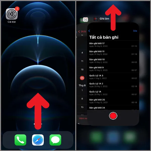Thoát ứng dụng đang sử dụng micro