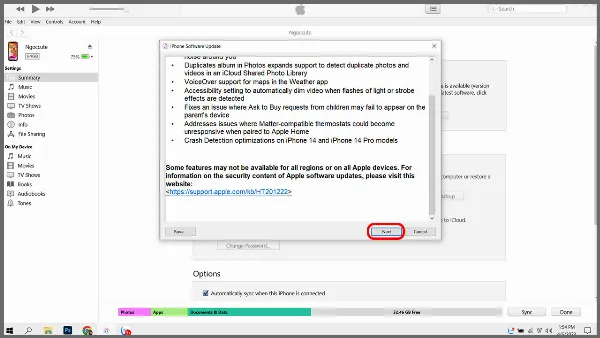 Tiếp tục quá trình cập nhật