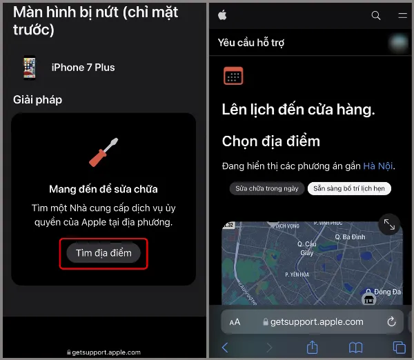 2 cách liên hệ hỗ trợ Apple để yêu cầu sửa chữa và giải quyết những vấn đề về iPhone của bạn hiệu quả 9 Tìm địa điểm sửa chữa