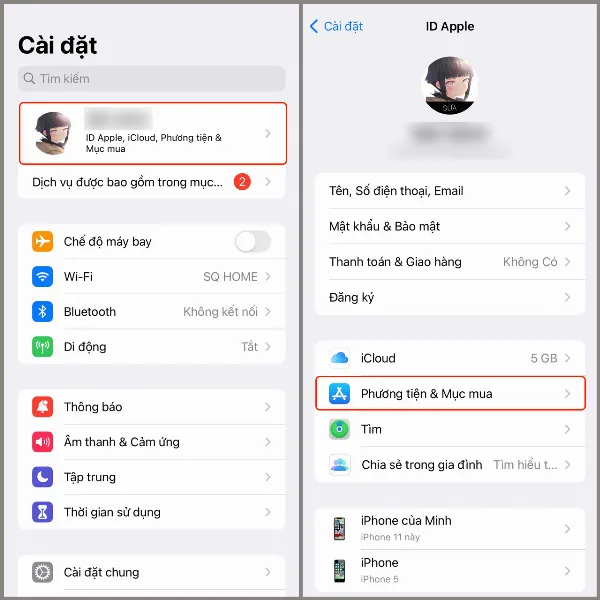 Cách cài nhanh ứng dụng không cần App Store trên iPhone, không phải nhập mật khẩu mỗi lần tải game nữa rồi 3 Truy cập cài đặt ID Apple
