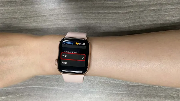 Tùy chỉnh vị trí Digital Crown