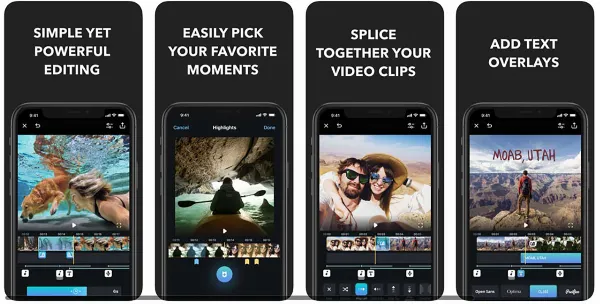 Ứng dụng chỉnh sửa video Splice trên iPhone