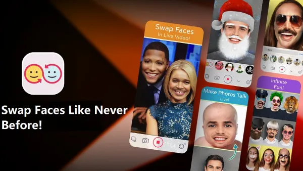 5 app chuyển giới giúp bạn biến thành anh chàng đẹp trai hoặc cô gái xinh đẹp chỉ với chiếc iPhone 6 Ứng dụng Face Swap Live - Ví dụ về hoán đổi khuôn mặt