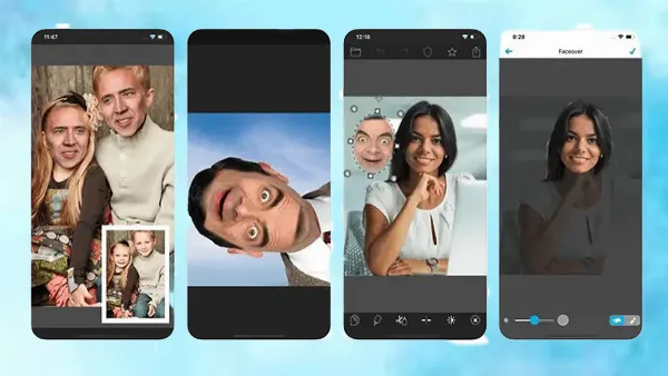 5 app chuyển giới giúp bạn biến thành anh chàng đẹp trai hoặc cô gái xinh đẹp chỉ với chiếc iPhone 9 Ứng dụng Faceover - Giao diện chỉnh sửa ảnh