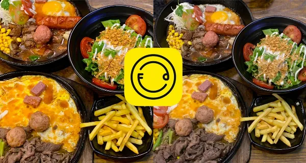 Ứng dụng Foodie với giao diện chụp ảnh và bộ lọc màu sắc