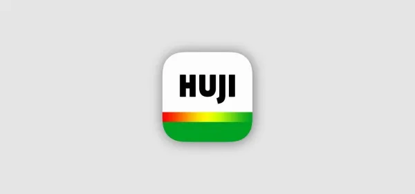Ứng dụng Huji Cam với giao diện chụp ảnh và hiệu ứng phim cổ điển
