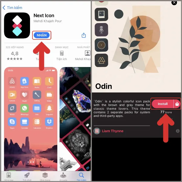 3 cách đổi icon iPhone để giao diện ấn tượng hơn, tuy dùng thiết bị đã lâu nhưng chưa biết mẹo này thì phí quá 1 Ứng dụng Next Icon trên App Store với nhiều lựa chọn giao diện biểu tượng ứng dụng cho iPhone