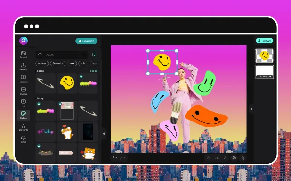 Ứng dụng PicsArt với các tùy chọn chỉnh sửa và tạo viền ảnh