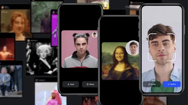 5 app chuyển giới giúp bạn biến thành anh chàng đẹp trai hoặc cô gái xinh đẹp chỉ với chiếc iPhone 8 Ứng dụng Reface - Ví dụ về ghép mặt vào video