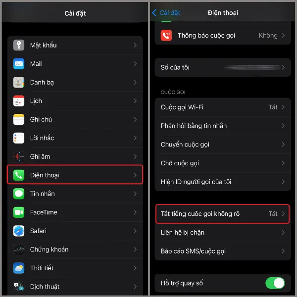 Cách chặn cuộc gọi rác trên iPhone để tránh các số lạ ngoài danh bạ làm phiền bạn cực kỳ đơn giản 3 Vào Cài đặt, chọn Điện thoại, sau đó chọn Tắt tiếng cuộc gọi không rõ