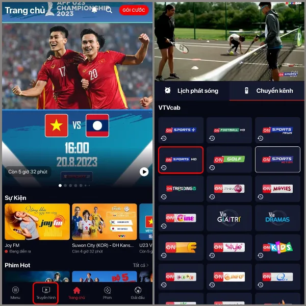 Xem Bundesliga trên ứng dụng VTVcab ON